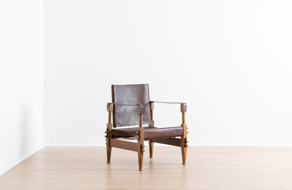 Rosewood Campaign Chair & Ottoman