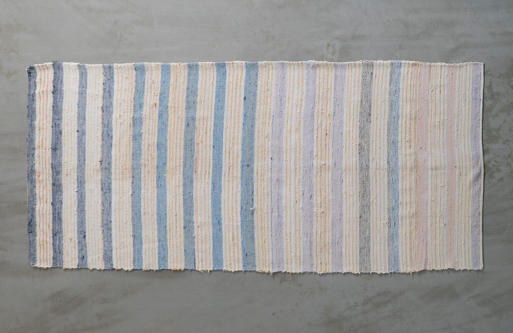 Blue Shift Linen Rug