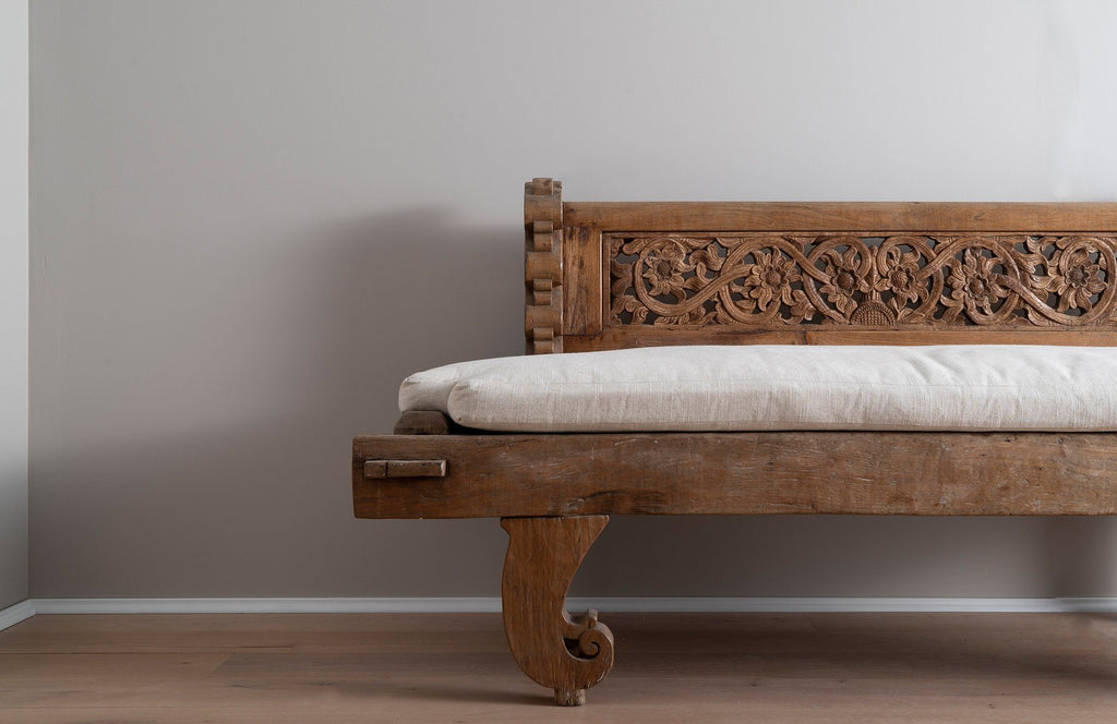 Hand Carved Teak Daybed