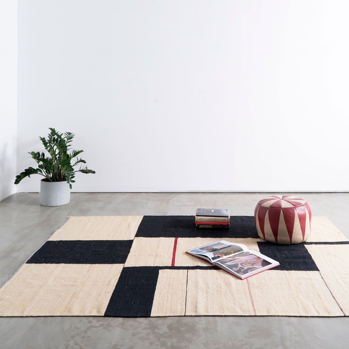 Abstract Expressionist Kilim Rug - Handwoven, Antique Rugs Abstract Expressionist Kilim Rug - Handwoven, Antique Rugs